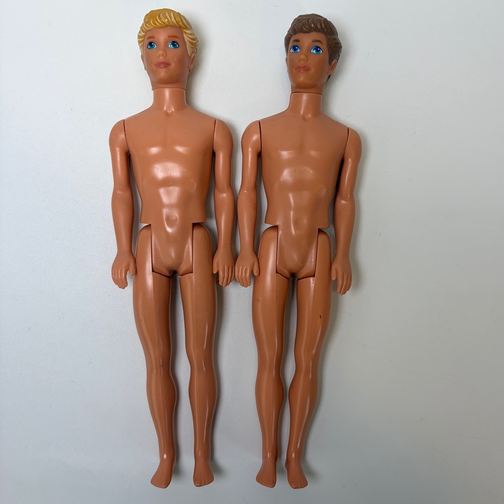 Barbie 1993 Cool Crimp Kevin Skipper’s Friends Blonde and Brunette 2 Dolls 1989